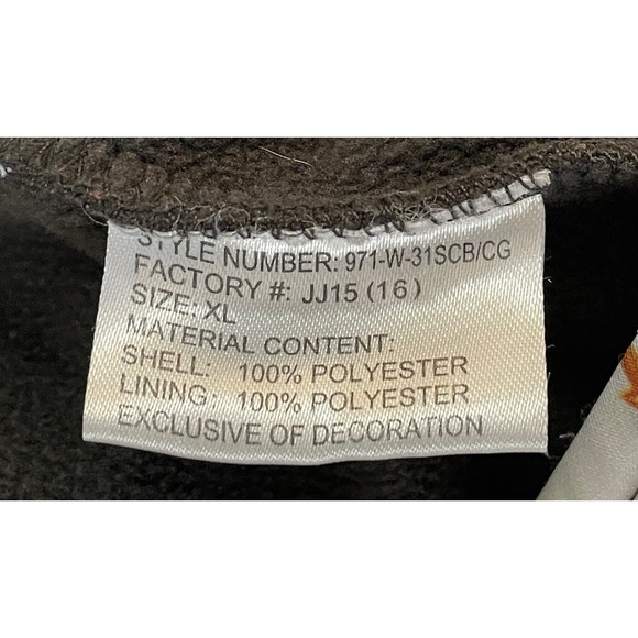 Huntworth White & Brown with leaves  & branches Long sleeve hoodie Size XL - Picture 11 of 12